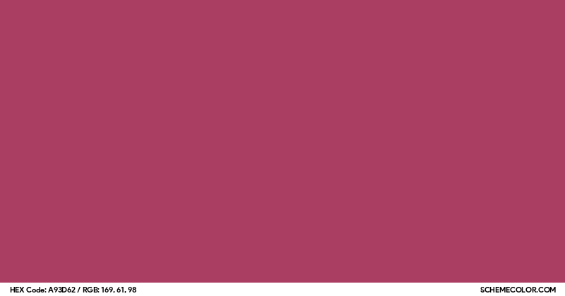 Ruby Hex Model #A93D62 Hex Color Code - SchemeColor.com