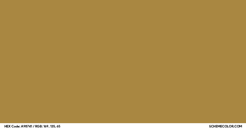 #A98741 Hex Color Code - SchemeColor.com