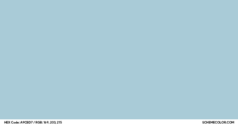 #A9CBD7 Hex Color Code - SchemeColor.com