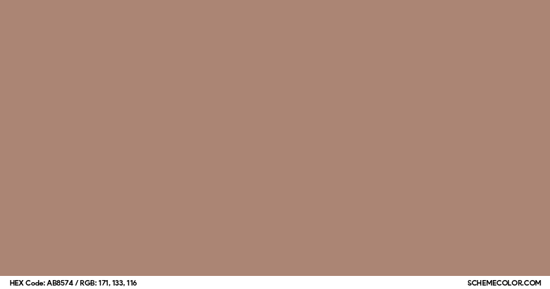 #AB8574 Hex Color Code - SchemeColor.com