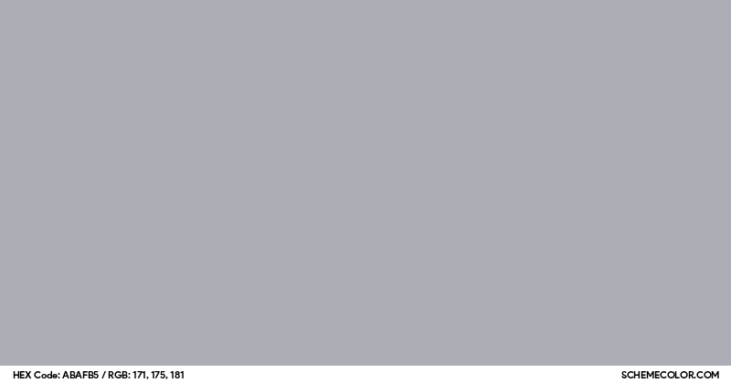 #ABAFB5 Hex Color Code - SchemeColor.com