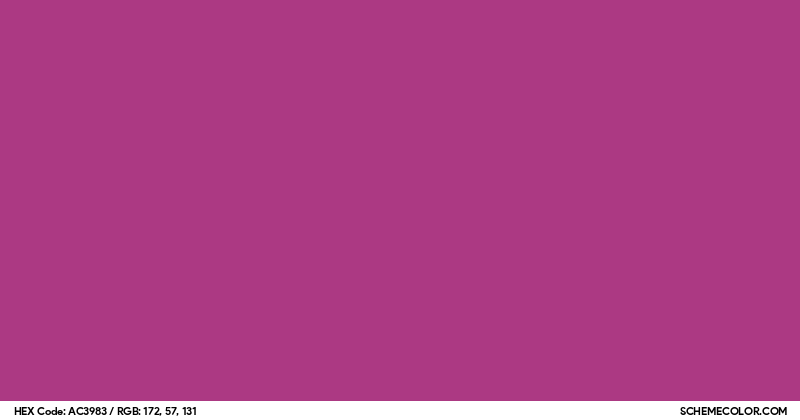 #AC3983 Hex Color Code - SchemeColor.com