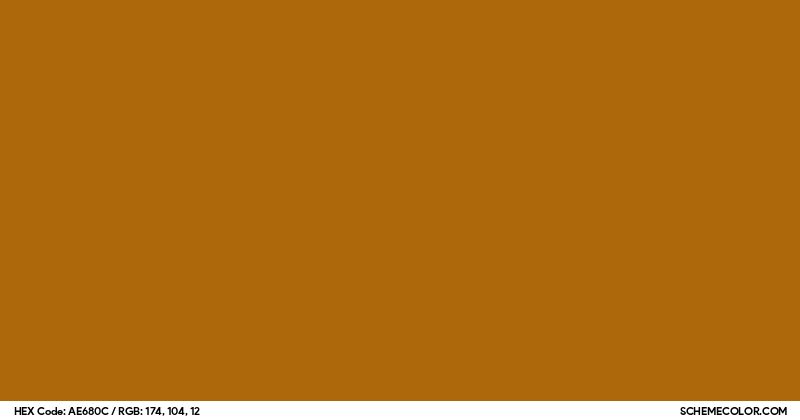 #AE680C Hex Color Code - SchemeColor.com
