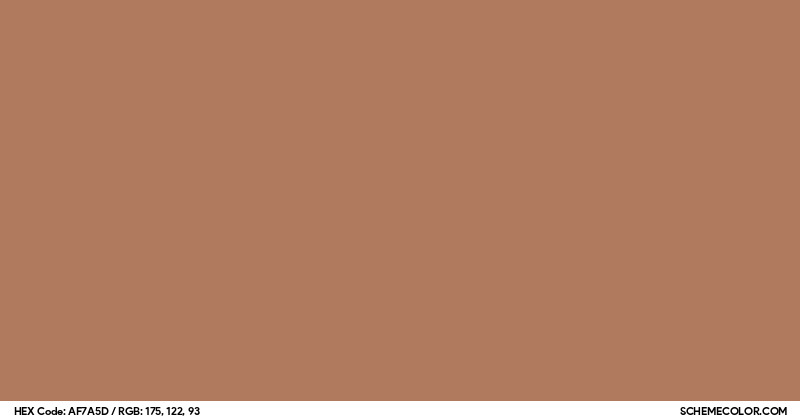 Image of #AF7A5D color code