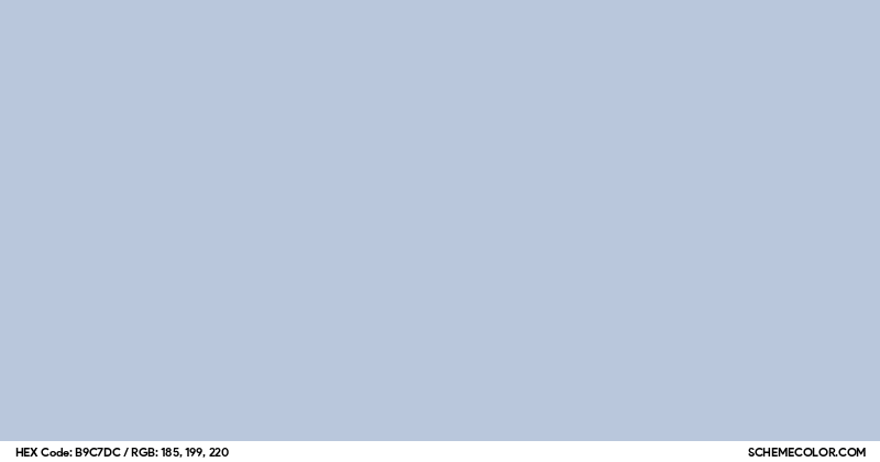 #B9C7DC Hex Color Code - SchemeColor.com