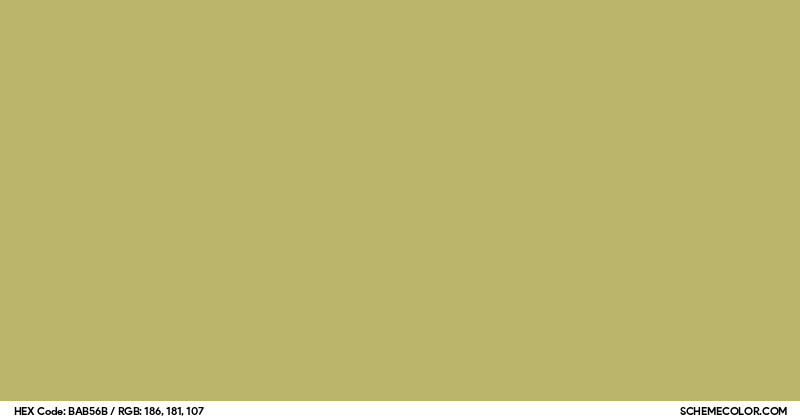 #BAB56B Hex Color Code - SchemeColor.com