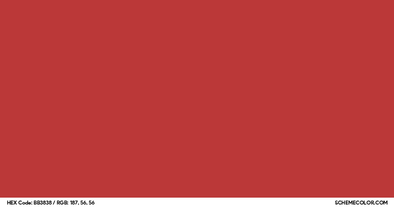 Image of #BB3838 color code