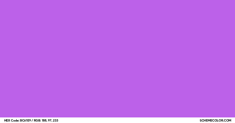 Image of #BC61E9 color code
