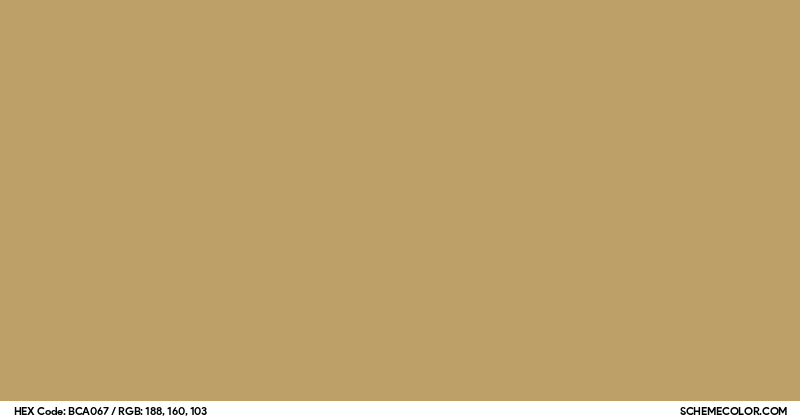 Color Code Bca #BCA067 Hex Color Code - SchemeColor.com