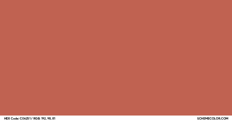 Red Sand Color Code #C06251 Hex Color Code - SchemeColor.com