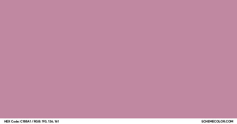 Image of #C188A1 color code