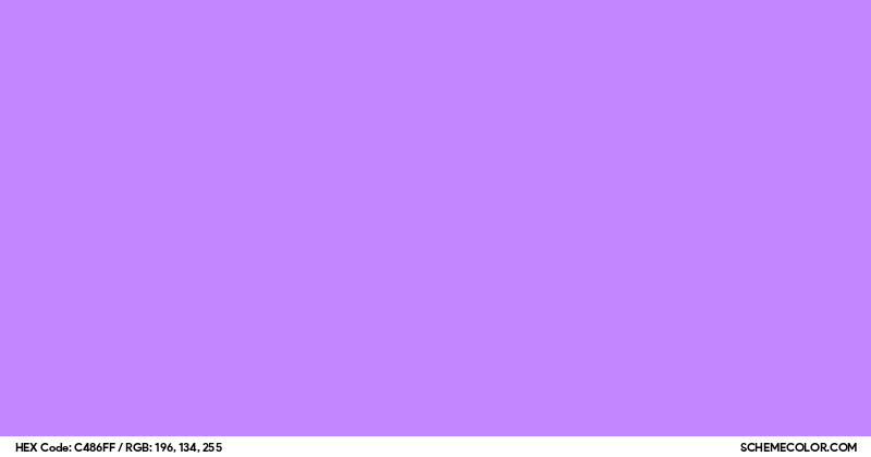 #C486FF Hex Color Code - SchemeColor.com