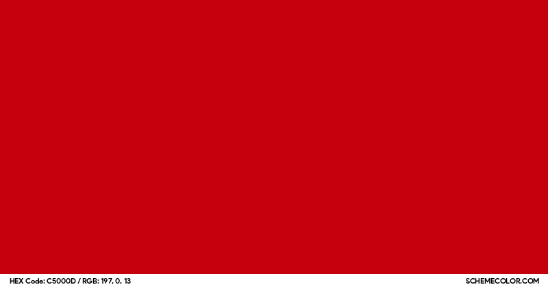 #C5000D Hex Color Code - SchemeColor.com