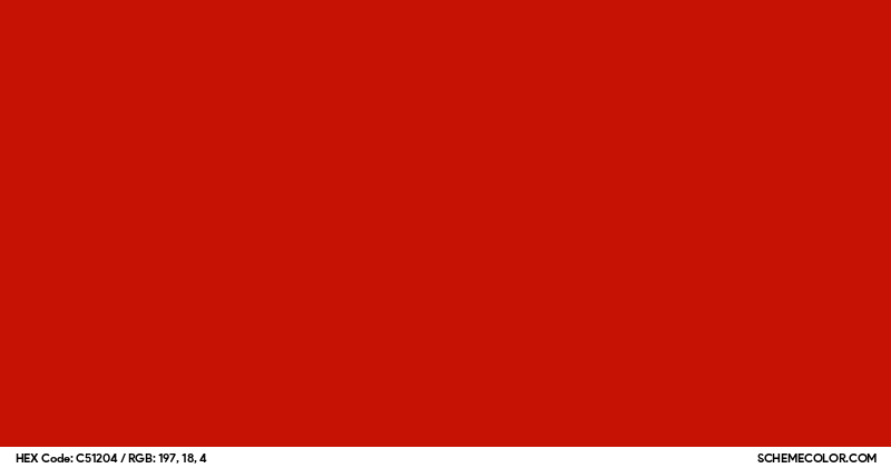 Super Red Color Code #C51204 Hex Color Code - SchemeColor.com