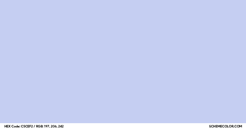 #C5CEF2 Hex Color Code - SchemeColor.com