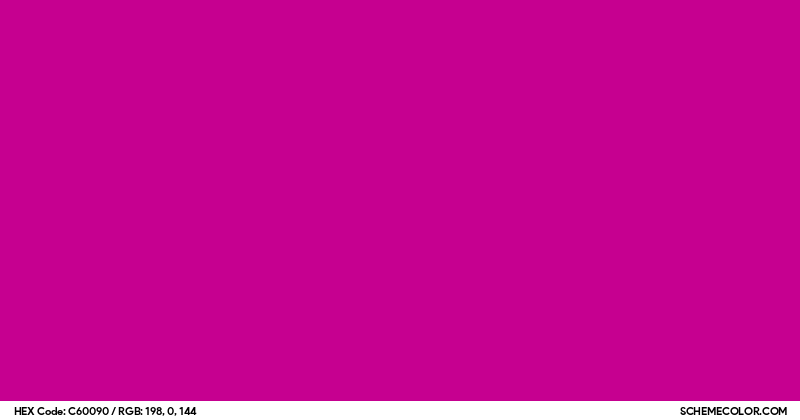 Image of #C60090 color code