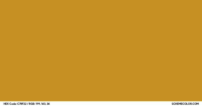 C78eff Hex Code #C78F22 Hex Color Code - SchemeColor.com