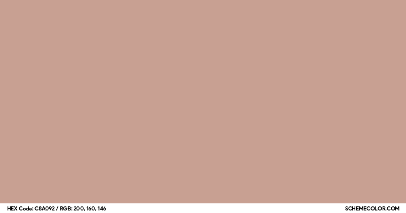 #C8A092 Hex Color Code - SchemeColor.com