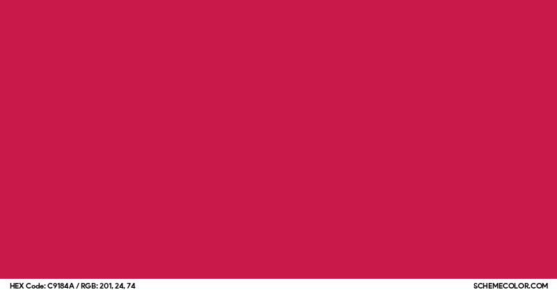 Image of #C9184A color code
