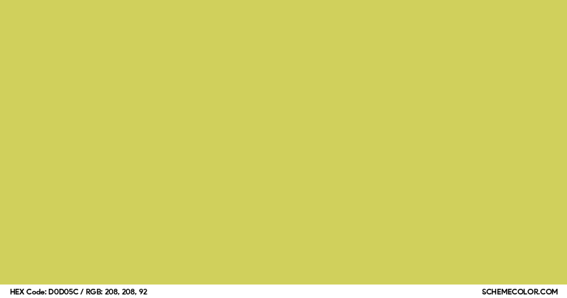 Image of #D0D05C color code