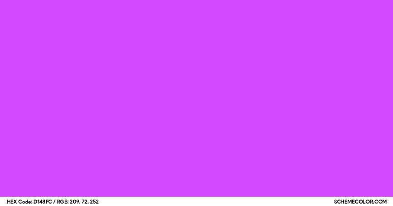 #D148FC Hex Color Code - SchemeColor.com