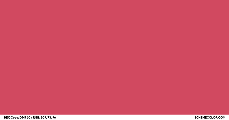 #D14960 Hex Color Code - SchemeColor.com