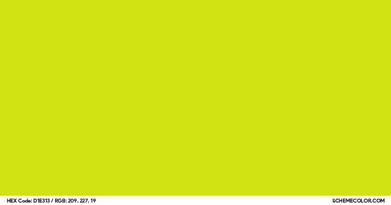 #D1E313 Hex Color Code - SchemeColor.com
