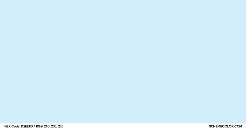 #D2EEFD Hex Color Code - SchemeColor.com
