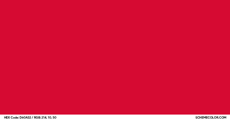 Image of #D60A32 color code