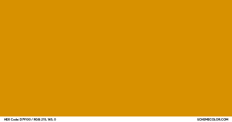 #D79100 Hex Color Code - SchemeColor.com