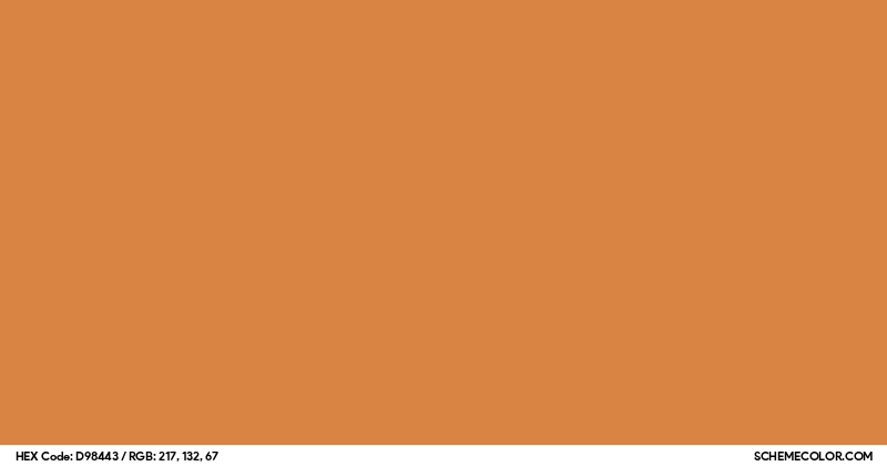 Image of #D98443 color code