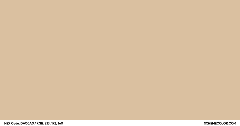 Image of #DAC0A0 color code