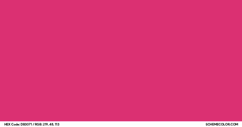 #DB3071 Hex Color Code - SchemeColor.com