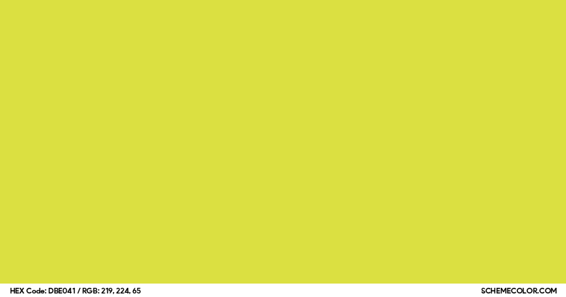 Image of #DBE041 color code
