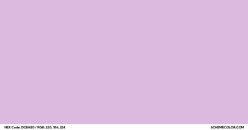 #DCBAE0 Hex Color Code - SchemeColor.com