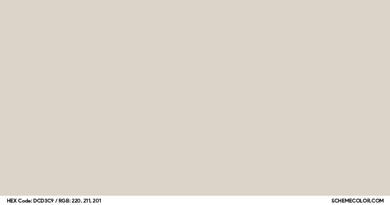 Image of #DCD3C9 color code