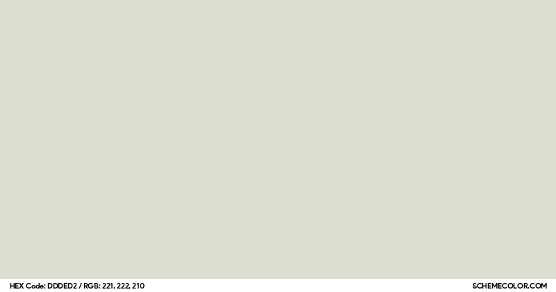 #DDDED2 Hex Color Code - SchemeColor.com