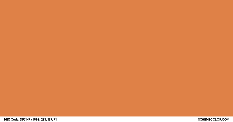 #DF8147 Hex Color Code - SchemeColor.com