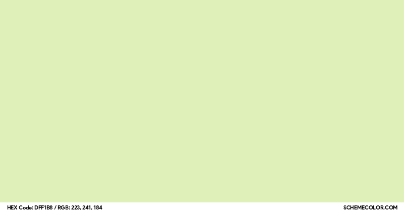 Image of #DFF1B8 color code