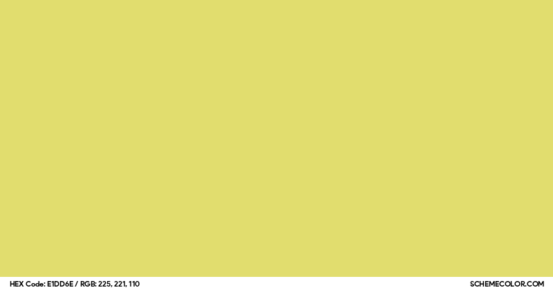 Color Ffe3e6dd #E1DD6E Hex Color Code - SchemeColor.com