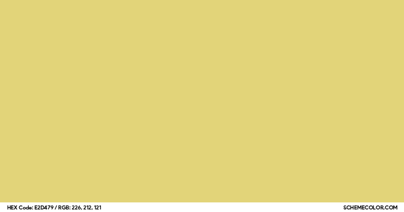 Image of #E2D479 color code