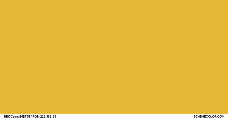 Image of #E4B735 color code