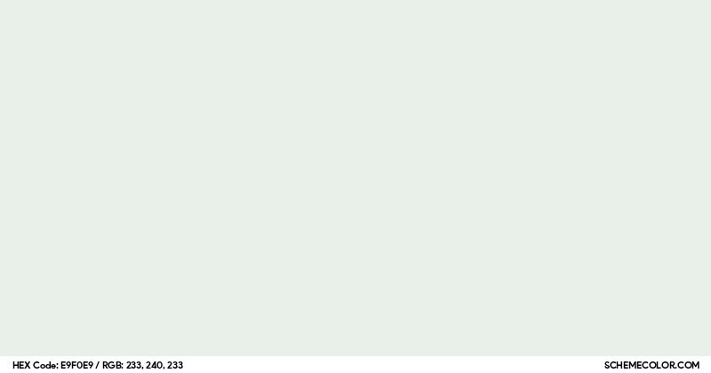 Image of #E9F0E9 color code