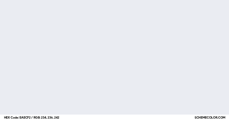 #EAECF2 Hex Color Code - SchemeColor.com