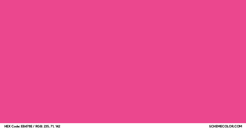 Image of #EB478E color code