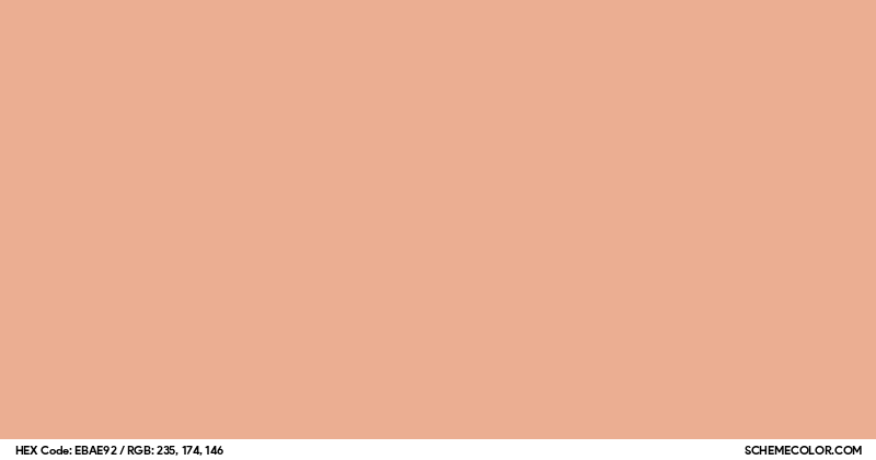 Image of #EBAE92 color code