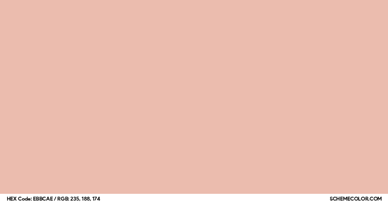 Ebb Color Code #EBBCAE Hex Color Code - SchemeColor.com
