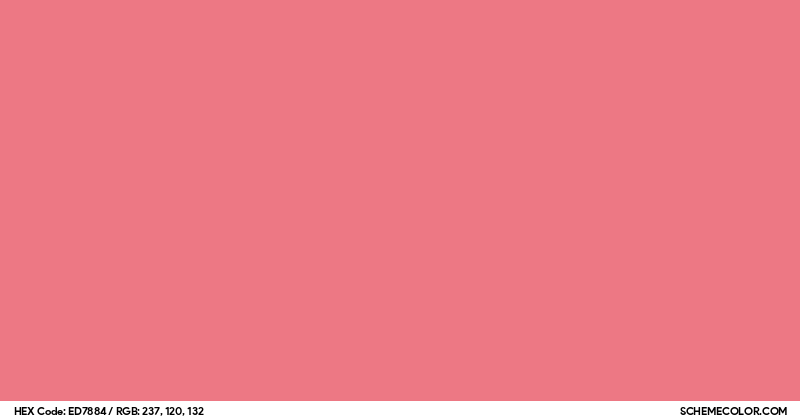 Color 7884 #ED7884 Hex Color Code - SchemeColor.com