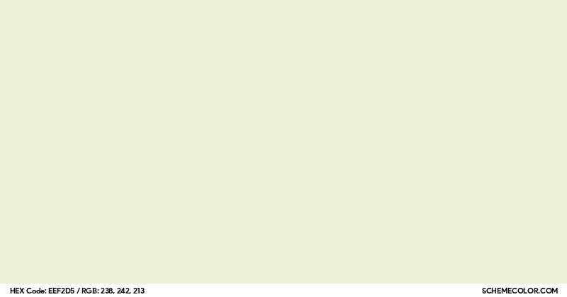 #EEF2D5 Hex Color Code - SchemeColor.com