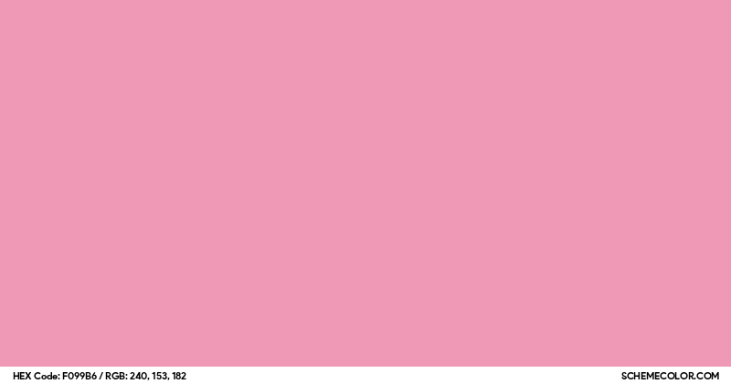 Image of #F099B6 color code